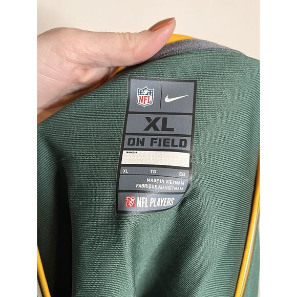 NIKE Green Bay Packers Aaron Rodgers On Field Apparel Jersey Size Men's XL #12 - Picture 6 of 9